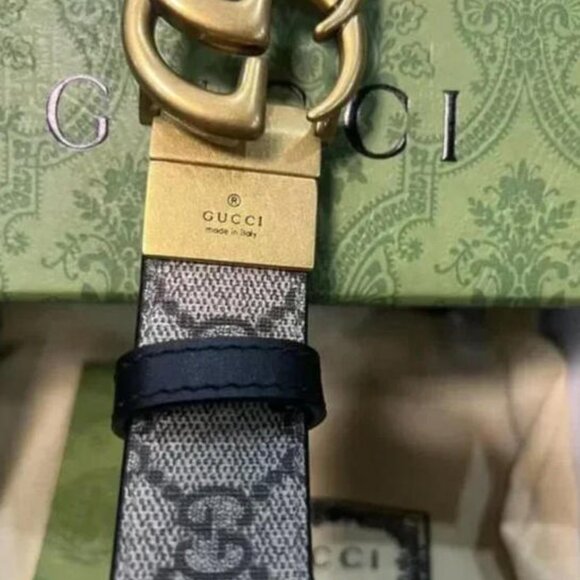 Gucci Double G Reversible Belt Sz 90cm - Picture 3 of 5